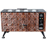 Anka Pro Elektrikli Full Otomatik Çay Kazanı 4 Demlikli 40 Litre Bakır