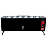 Anka Pro Elektrikli Full Otomatik Çay Kazanı 6 Demlikli 60 Litre Siyah