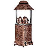 Anka Pro Max Elektrikli Çay Makinası Seti 2 Demlikli 25 Litre Bakır