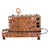 Anka Turbo Full Otomatik Elektrikli Tüplü Çay Kazanı 5 Demlikli 50 Litre Bakır