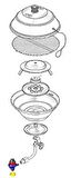 Magma A10-205CE-2 Marine Kettle gazlı mangal.  Ø 368 mm