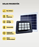 160W  Solar Projektör IP67 Beyaz Işık (Su Geçirmez - Dış Mekan)