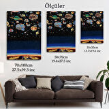 Galaxiyi İzleyen Kampçı Duvar Tablosu-6352