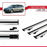 Ford Focus 2 (C307) Turnier 2008-2010 Arası ile Uyumlu BASIC Model Ara Atkı Tavan Barı Gri 3 Adet