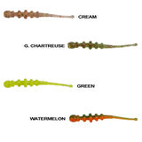 Ryuji Tipsy Worm 5.8cm Silikon Yem (12 Adet) ORANGE GLOW-Standart