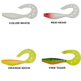Remixon Sandra 9cm Silikon Yem (25 Adet) RED HEAD-Standart