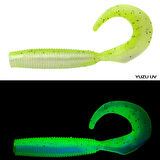 Daiwa Bait Junkie 10cm Grub (5 Adet) GREY NOMAD GLOW-Standart