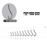 Sasame Ryusen W-Hold Black F-988 Serisi Olta İğnesi Standart-12