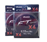 Okuma Ft-*4 Braided Line 150 mt Grey Örgü İp 0,165mm