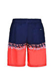 Fujin Pro Angler Board Short Mayo Scarlet Dark Navy Medium (M)
