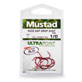 Mustad Double Wide Gap Dropshot 10548NP-RD Olta İğnesi Standart