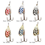 AlbaStar 202 Döner Olta Kaşığı BEYAZ-MAVİ-NO:5