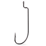 Mustad Offset Worm 39121NP-BN Olta İğnesi BLACK NICKEL-NO:1-0 - 7Lİ