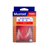 Mustad Alpha Point In-Line TG Üçlü Olta İğnesi ITG76F-WT TITAN STEEL-NO:6 - 2Lİ