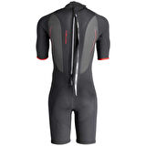 Cressi Altum Man Shorty Yüzme Elbisesi BLACK - RED-3MM - L