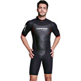 Cressi Altum Man Shorty Yüzme Elbisesi BLACK - RED-3MM - M