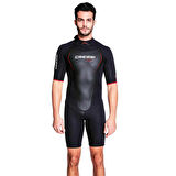 Cressi Altum Man Shorty Yüzme Elbisesi BLACK - RED-3MM - S