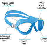 Cressi Mini Cobra Deniz Gözlüğü CLEAR-CLEAR-BLUE