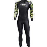 Cressi Kuwae Man Yüzücü Elbisesi BLACK/GREEN-2MM - NO:4 / / L