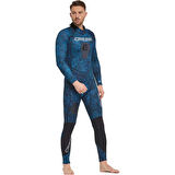 Cressi Tokugawa Man Dalış Elbisesi BLUE CAMO-3MM - NO:6 / 2XL