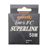 Bando Süperline %100 FluoroCarbon Misina Standart-0.21MM - 50MT - 3.8KG