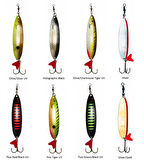 Dam Effzett Standard Spoon Slim 9.5 cm 32 gr Sinking Kaşık Fluo Green/Black UV