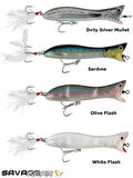 Savage gear Panic Popper 195 19.5cm 111g 01-Dirty Silver Mullet