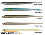 Savage gear LB Sandeel Slug 16.5 cm 5 Adet Sahte Balık Blue Silver