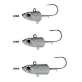 SEABOR DEEP FAKE JIG HEAD WHITE GLOW-100GR
