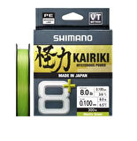 Shimano Kairiki 8+ 300m 0.10mm 6.5kg M. Green Örgü İp
