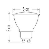 Cata CT-4215 7W 220V GU-10 Duylu Led Ampul Amber