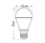 Cata CT-4232 6W 220V E27 Duylu Edison Led Ampul Beyaz 5 Adet