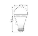 Cata CT-4229 12W 220V E27 Duylu Şarjlı Led Ampul Beyaz 5 Adet