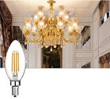 Cata CT-4066 4W 220V E14 Duylu Led Rustik Ampul Günışığı