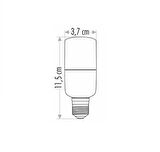 Cata CT-4092 9W 220V E14 Duylu Led Ampul Günışığı 5 Adet