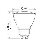 Cata CT-4240 5W 220V GU-10 Duylu Led Ampul Günışığı