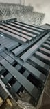 Panel Çit Direği Aksesuarlı-(-70cm-)Renk Antrasit Gri