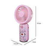 Airstorr YS906 Mini Şarj Edilebilir Kişisel Fan  Güçlü Hava Akışı Taşınabilinir Mini Vantilatör 