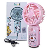 Airstorr YS906 Mini Şarj Edilebilir Kişisel Fan  Güçlü Hava Akışı Taşınabilinir Mini Vantilatör 