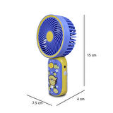 Airstorr YS906 Mini Şarj Edilebilir Kişisel Fan  Güçlü Hava Akışı Taşınabilinir Mini Vantilatör 