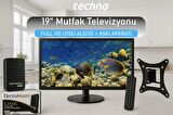 Techno TM-119 19" 49 Ekran 12V Full HD Karavan - Tekne - Yat Lcd Monitör TV