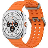 Watch Ultra Amoled Ekran WaterProof Akıllı Saat 2 Kordonlu Titanyum Gümüş 47mm
