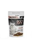 10 ADET ANİMAL WORLD KISIR KEDİLER İÇİN SIĞIR ETLİ POUCH MAMA 80 Gr