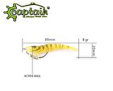 Captain 3064 Silikon Karides 3D Yem  9cm 8gr Renk:16
