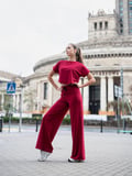 Bordo Yoga Tayt Pantolonu