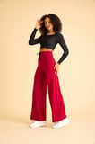 Bordo Yoga Tayt Pantolonu