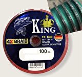 KİNG BRAİD ULTRA SENSİTİVE ALMAN İP MİSİNA 4X PE ÖRGÜ 0,10MM