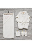 Kız Bebek Bornoz Seti 3314