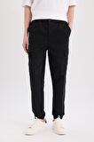 Regular Gabardin Jogger Pantolon Kargo Cepli Beli Paçası Lastikli
