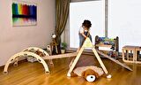 Pikler Tırmanma Seti Montessori Ahşap Oyuncak Tam Set Üçgen & Kemer & Merdiven Rampa & Taşlı Rampa